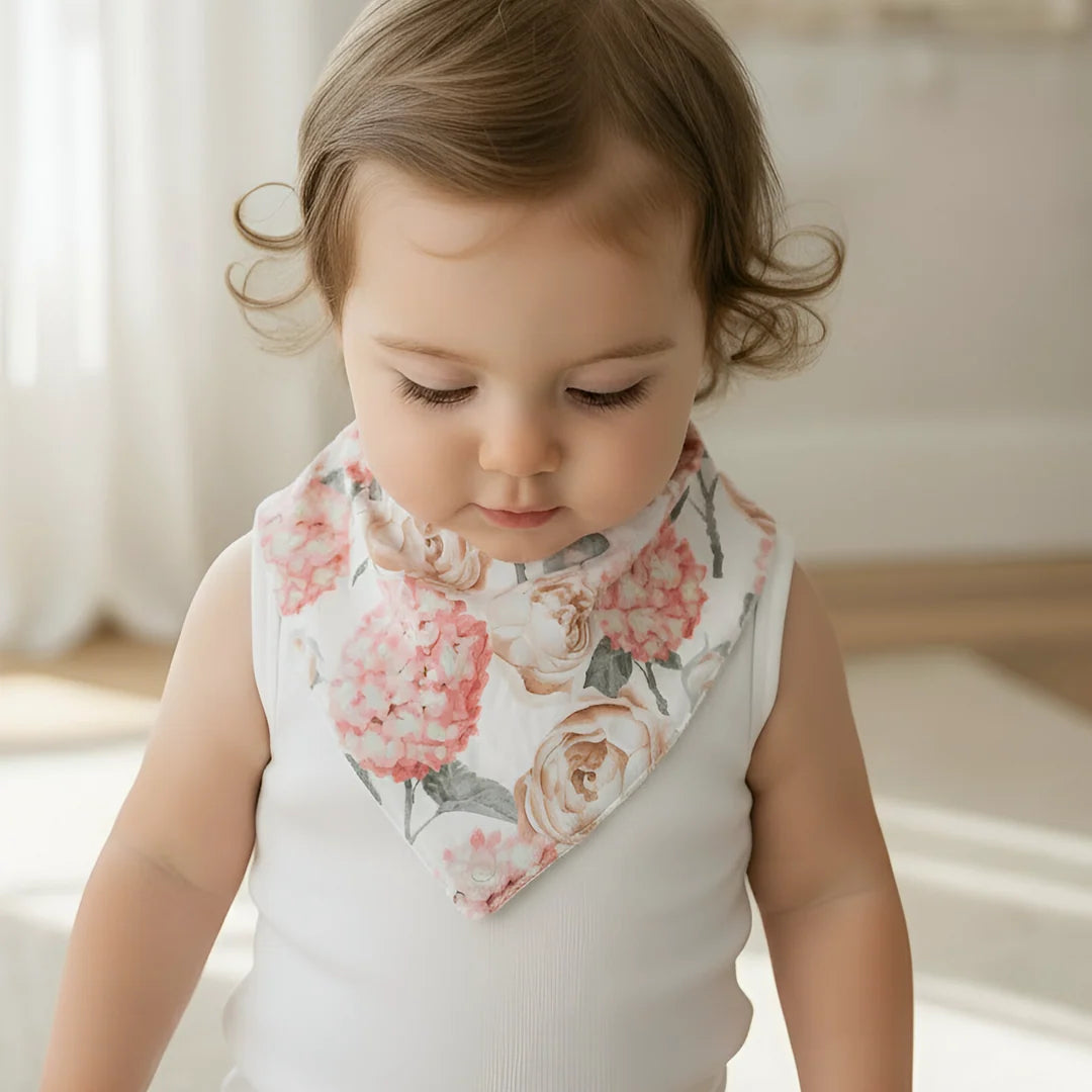 Love Henry Baby Girls Dribble Bib (Pink Blossom)