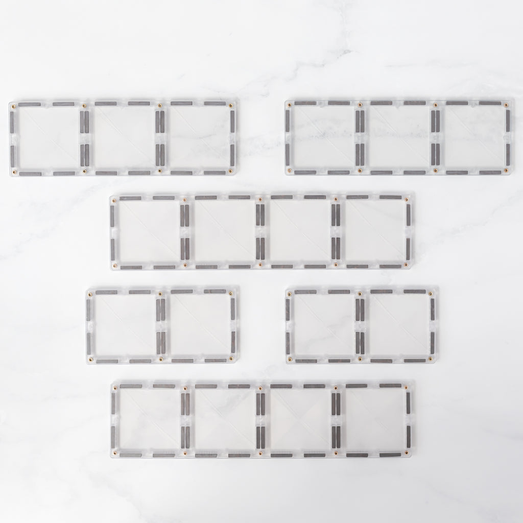 Connetix Tiles 12 Piece Rectangle Pack (Clear)