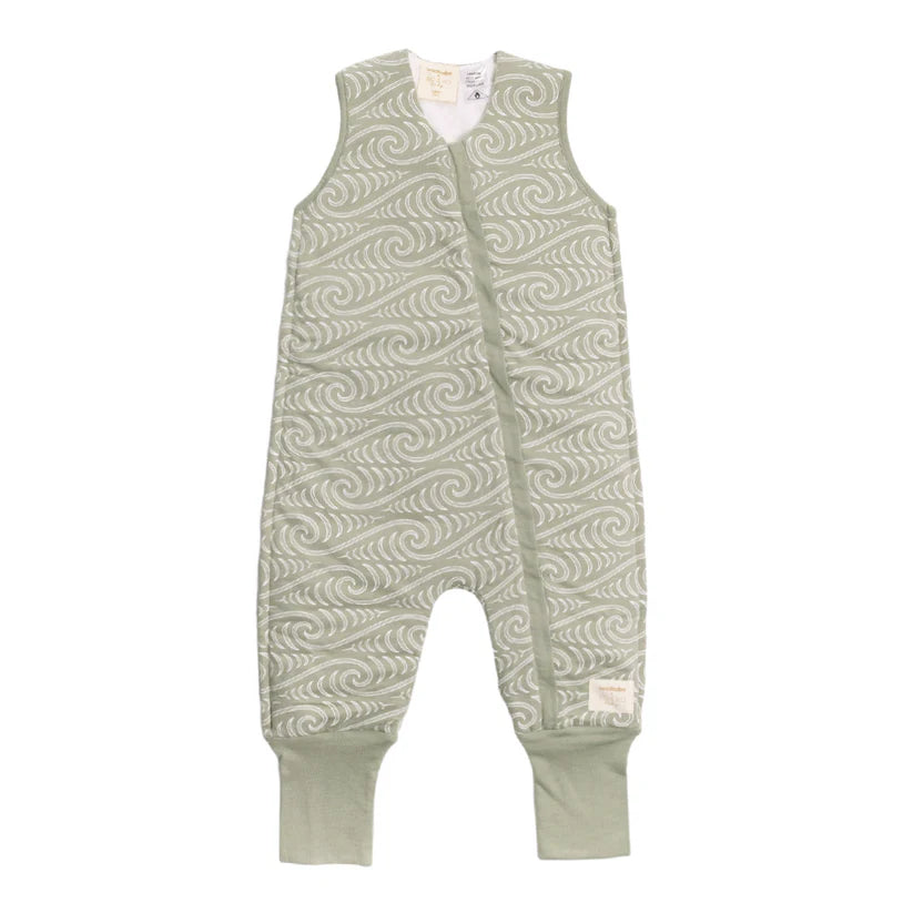 Woolbabe x Bo & Ko Duvet Weight Sleeping Suit (Flax Ngaru)