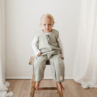 Woolbabe x Bo & Ko Duvet Weight Sleeping Suit (Flax Ngaru)