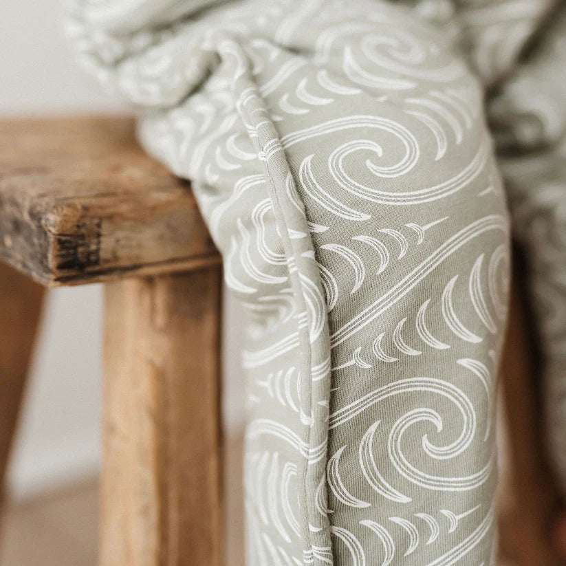 Woolbabe x Bo & Ko Duvet Weight Sleeping Suit (Flax Ngaru)