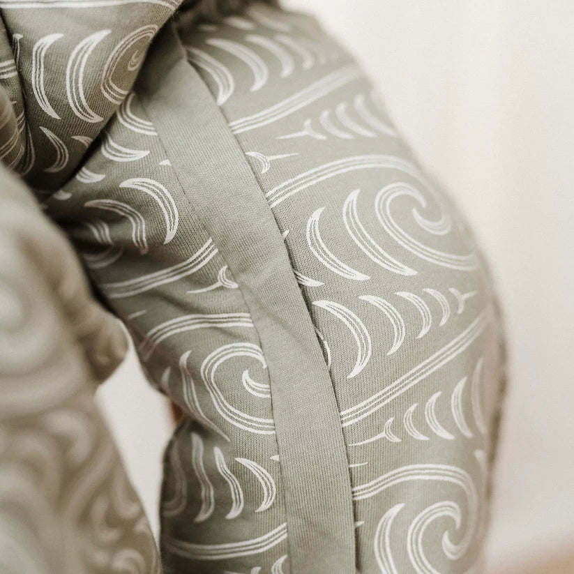 Woolbabe x Bo & Ko Duvet Weight Sleeping Suit (Flax Ngaru)
