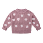 KYND Baby Embroidered Knit Jumper (Wood Rose) - Girls