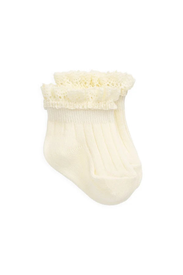 Jamie Kay Emily Ankle Socks (Parchment)