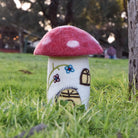 Tara Treasures Felt Fairies and Gnomes House (Red Toadstool)