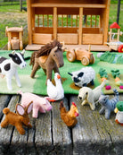 Tara Treasures Felt Farm Animals Toys Set (10pc)