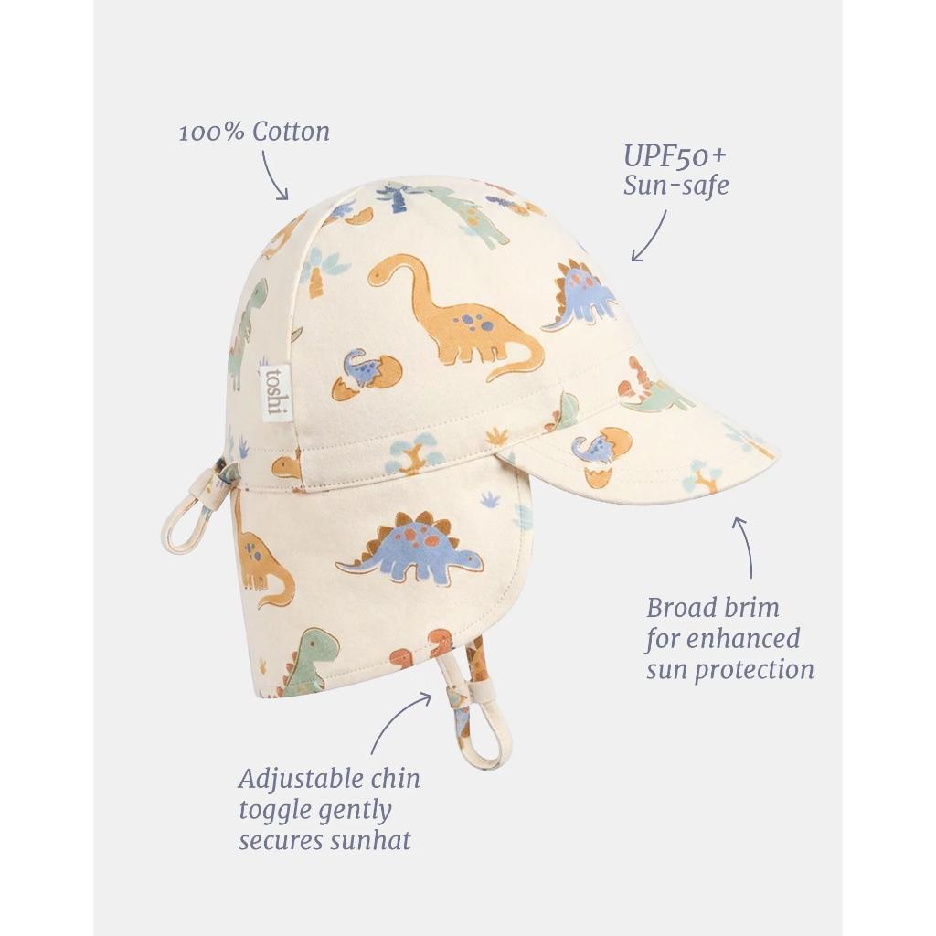 Toshi Flap Cap Harvest Sunhat (Dino Bubs)