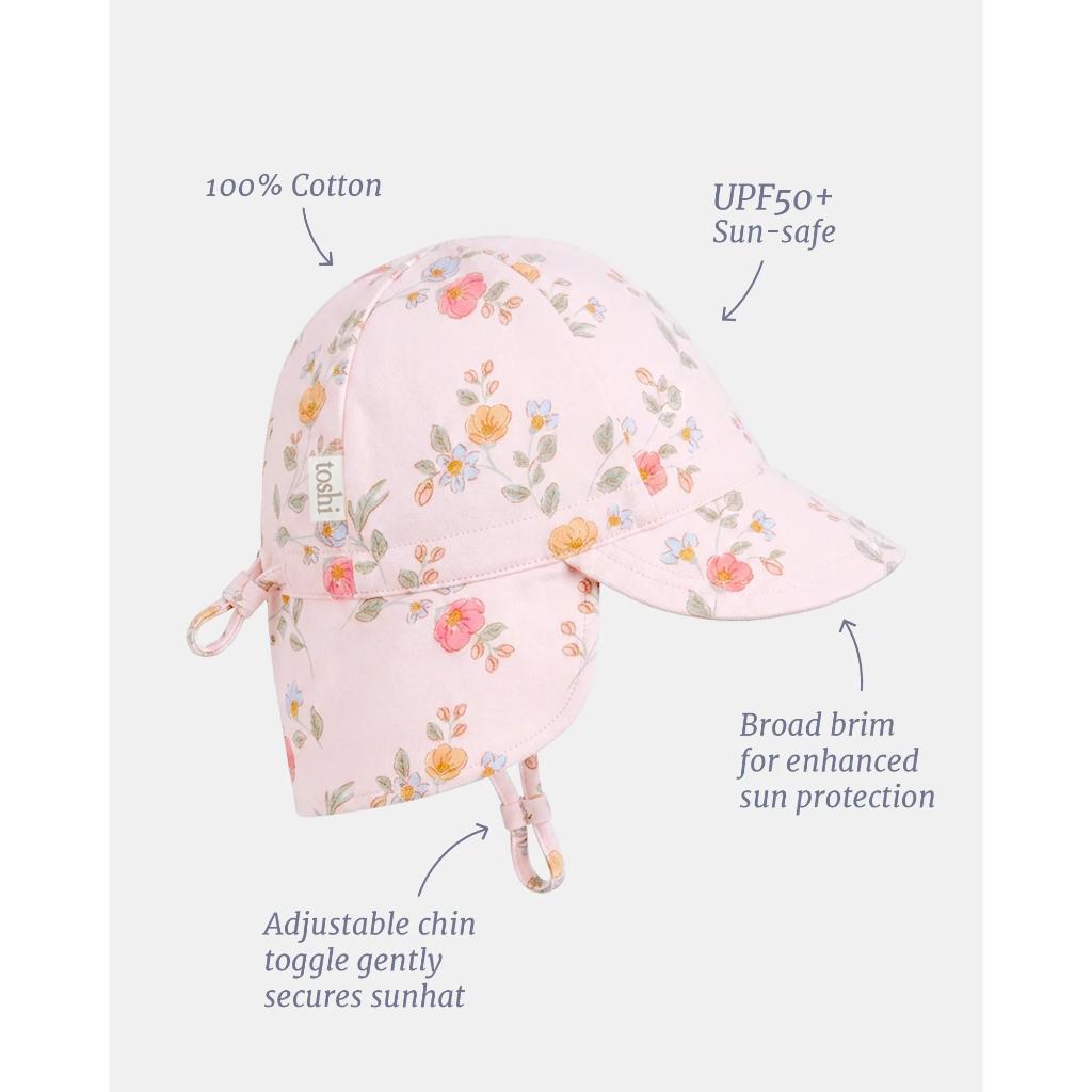 Toshi Flap Cap Harvest Sunhat (Cottage Garden)