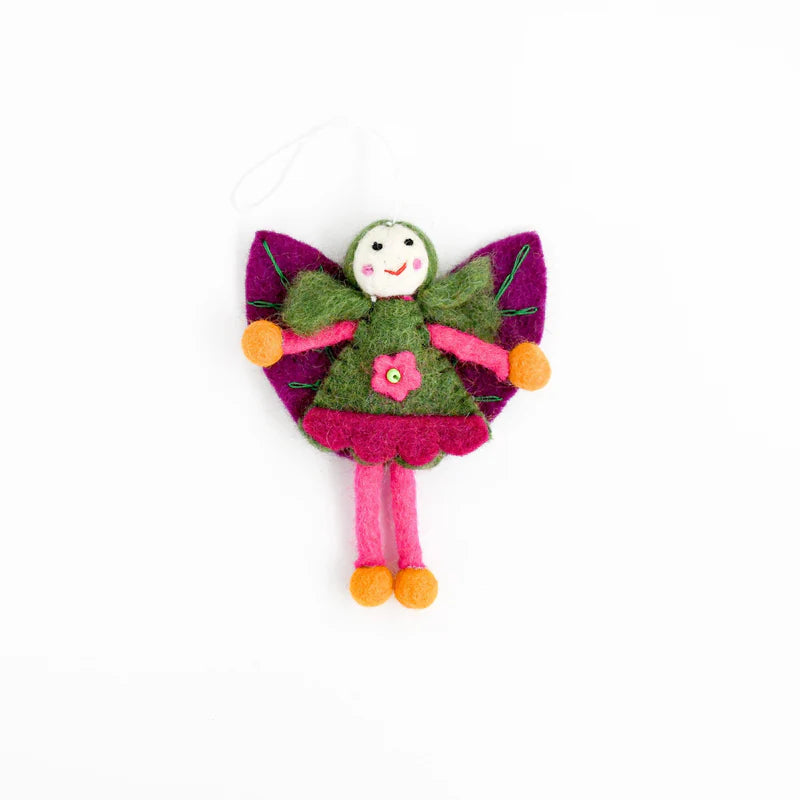 Tara Treasures Felt Leaf Fairy (Green Hair)