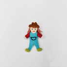 Tara Treasures Felt Farmer Finger Puppet (Female)