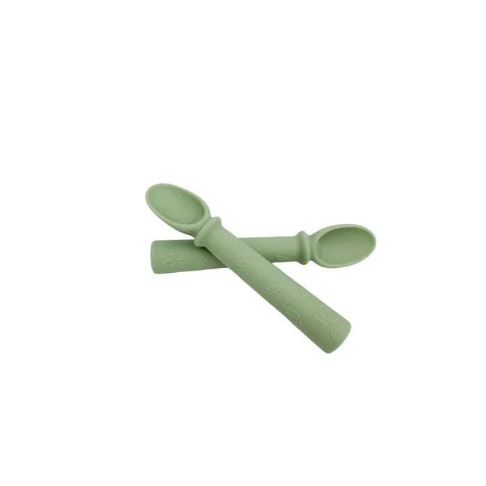 Petite Eats Silicone First Spoon Set (Fern)