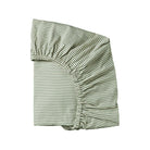 Nature Baby Fitted Jersey Bassinet Sheet (Nettle Pinstripe)