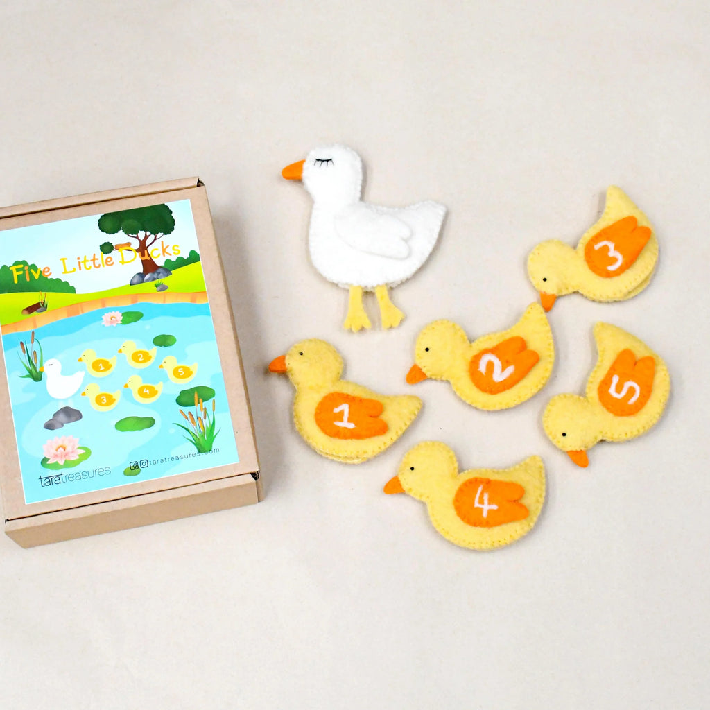 Tara Treasures Finger Puppet Set (Five Little Ducks)