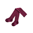 B&B Footed Tights (Burgundy)