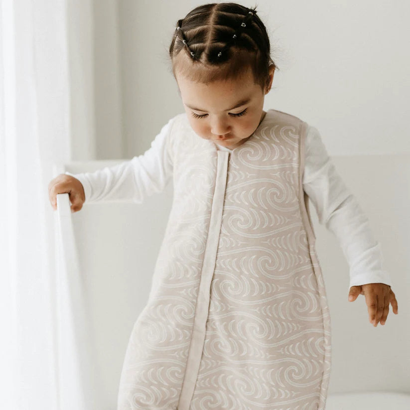 Woolbabe x Bo & Ko Duvet Weight Front Zip Sleeping Bag (Flax Ngaru)