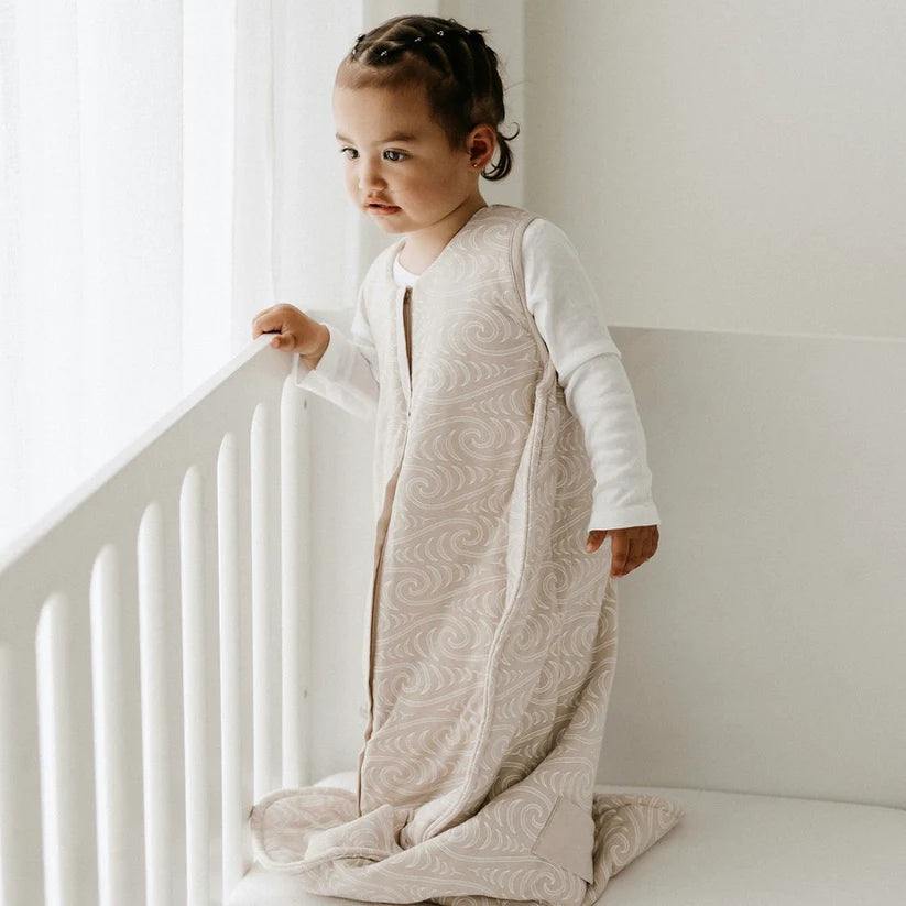 Woolbabe x Bo & Ko Duvet Weight Front Zip Sleeping Bag (Flax Ngaru)