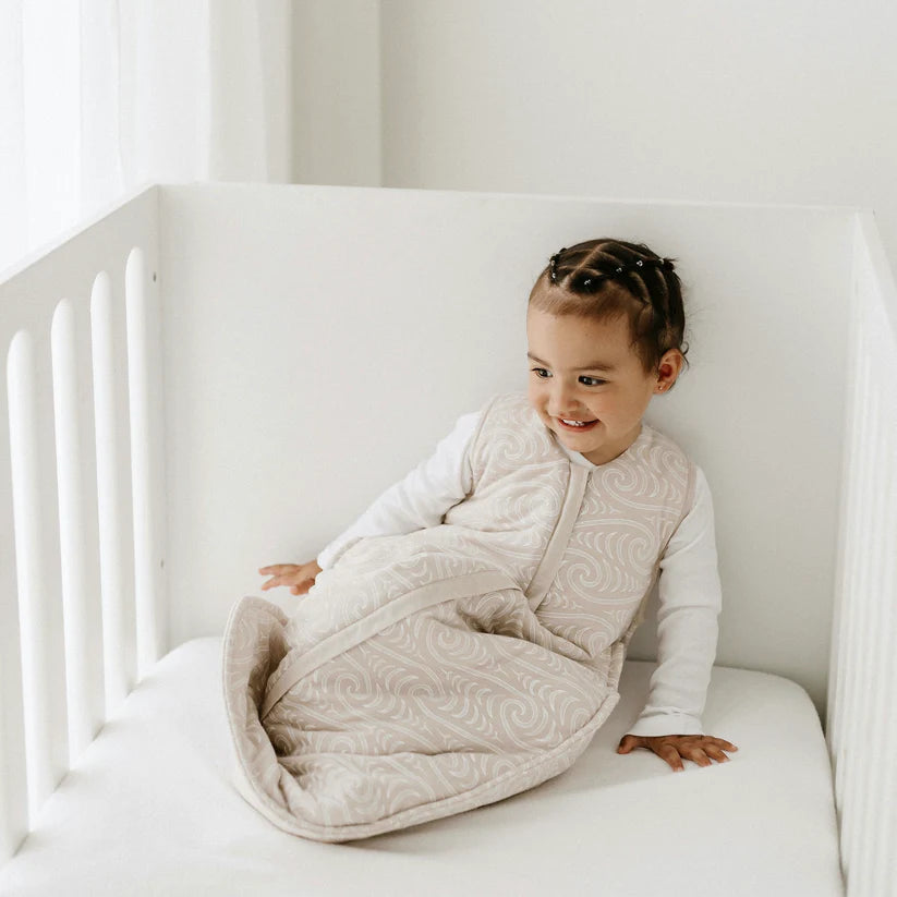 Woolbabe x Bo & Ko Duvet Weight Front Zip Sleeping Bag (Flax Ngaru)