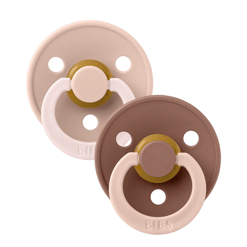 Bibs Dummy Two Pack Studio Colour Fusion (Blush Woodchuck Mix)