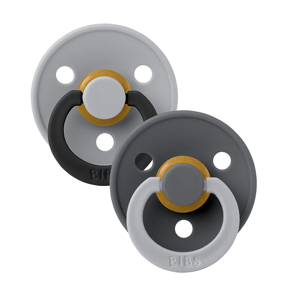 Bibs Dummy Two Pack Studio Colour Fusion (Cloud Iron Mix)