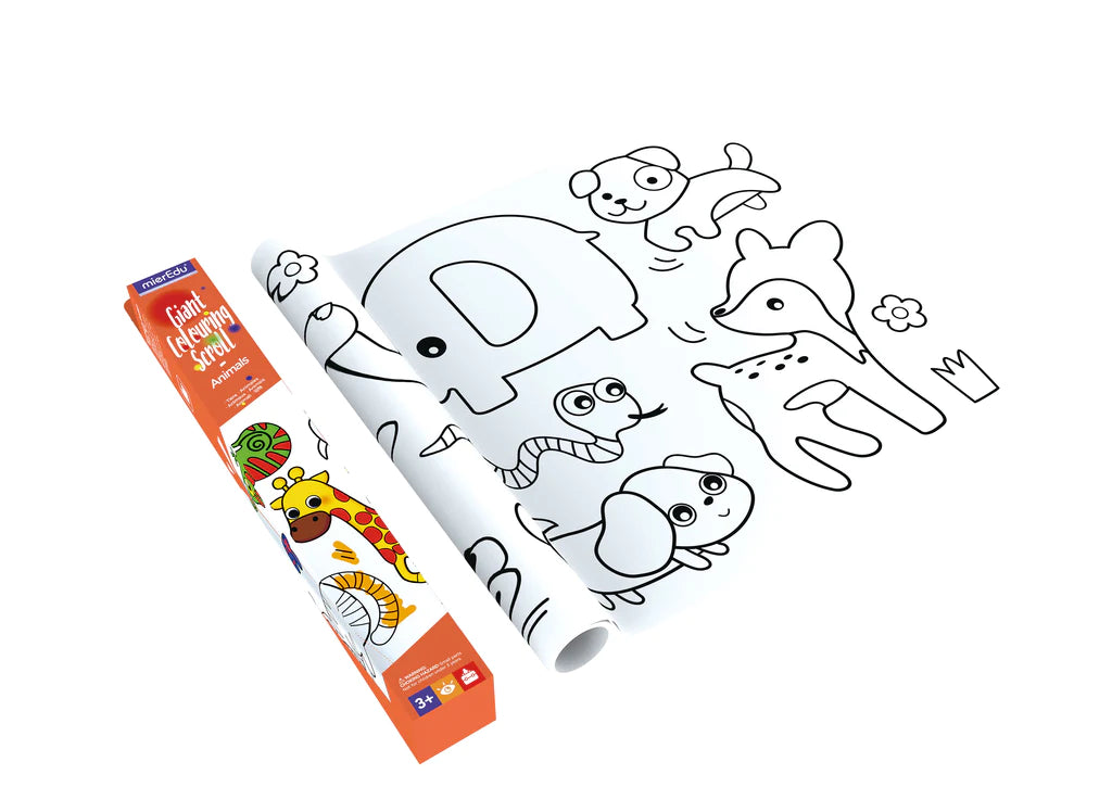 Mier Edu Giant Colouring Scroll (Animals)