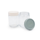 Melii Glass Overnight Oat Jars 2pk (Sage/Ivory)