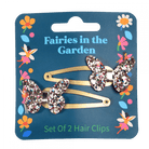 Rex London Glitter Butterfly Hair Clips 2pk (Fairies In The Garden)