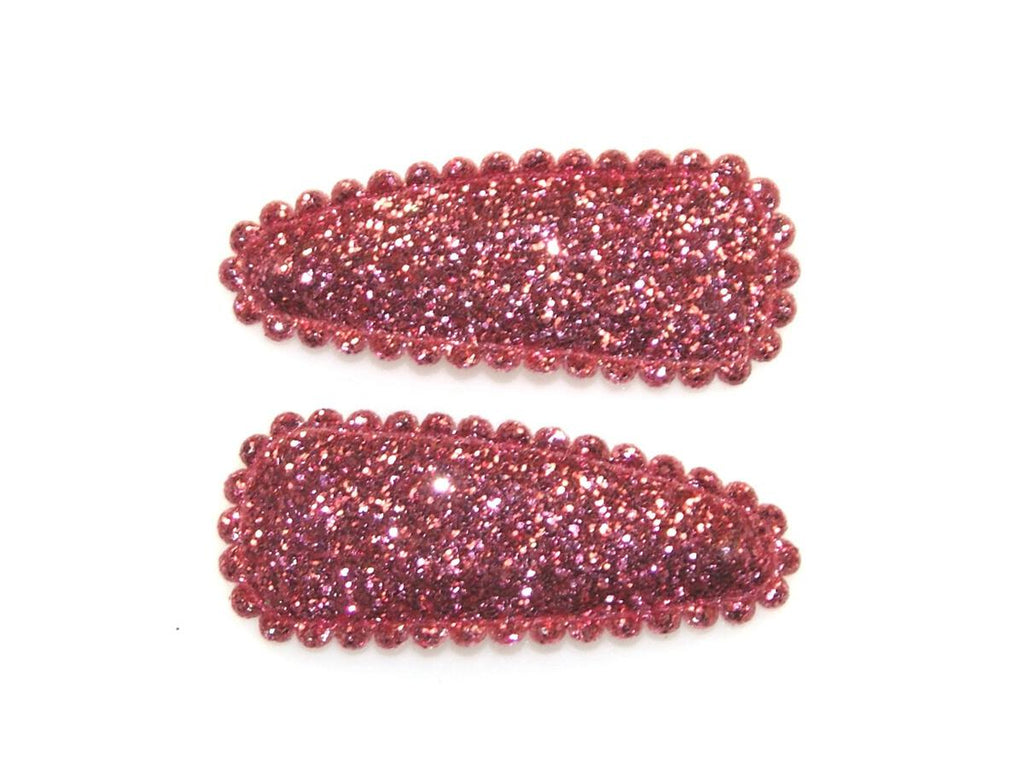 Goody Gumdrops Glitter Small Snap Clips (Dark Pink)