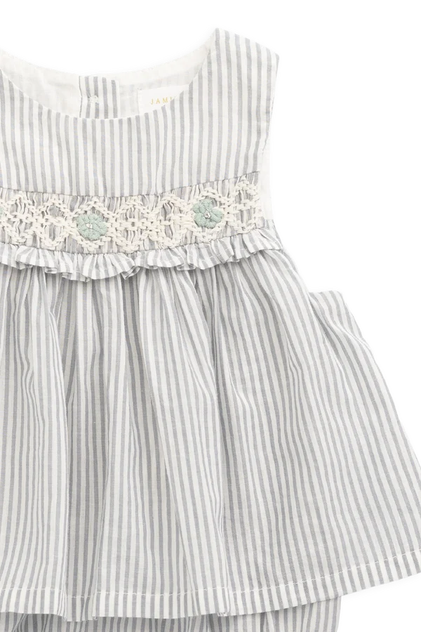 Jamie Kay Organic Cotton Gracen Playsuit (Harbour Stripe)