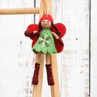 Tara Treasures Felt Greetings Fairy (Green Dress)