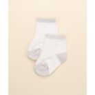 Lummi in Colour Baby Socks (Grey & White)
