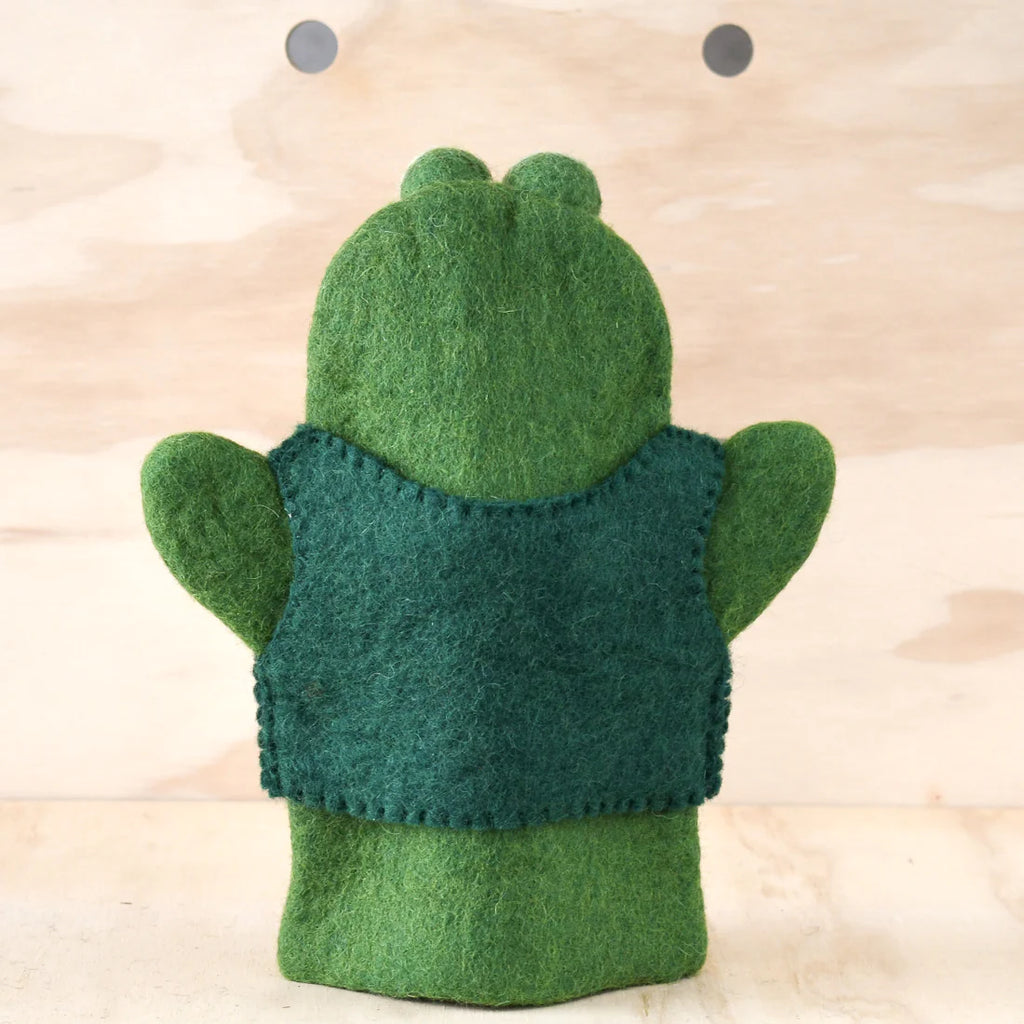 Tara Treasures Felt Frog Hand Puppet