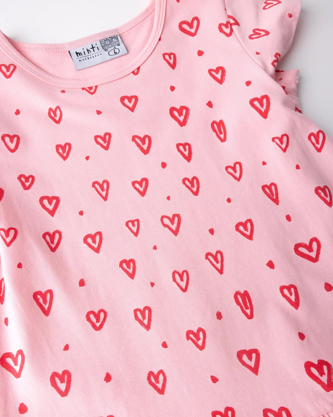 Minti Hearts Dress (Pink)