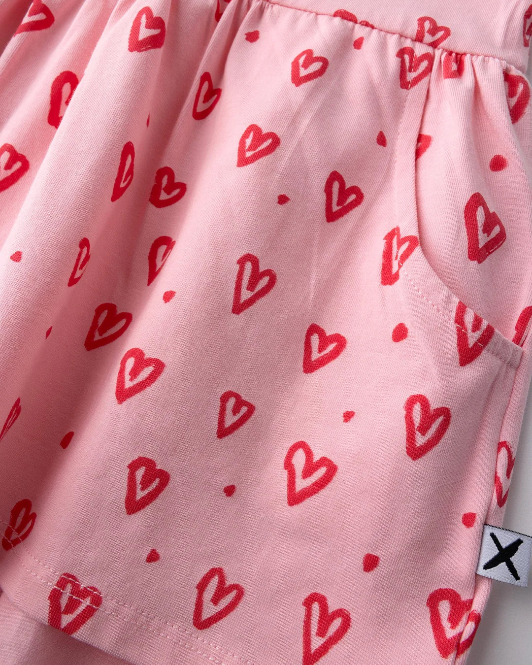 Minti Hearts Dress (Pink)