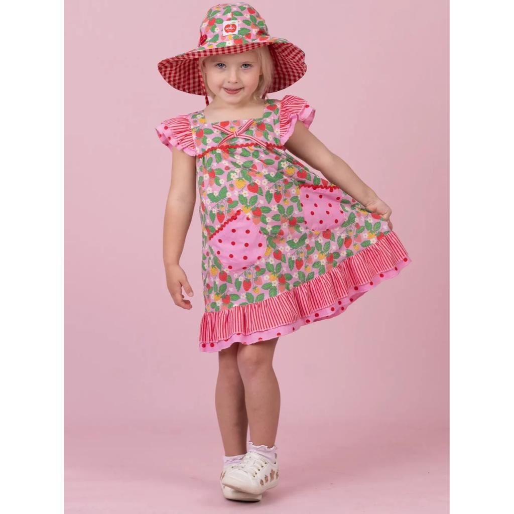 Oobi Holly Dress (Strawberry Fields)