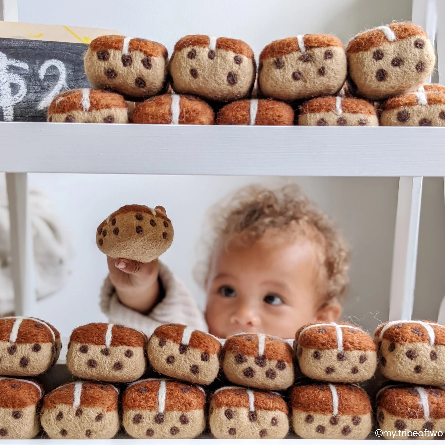 Tara Treasures Felt Hot Cross Buns (set of 3)