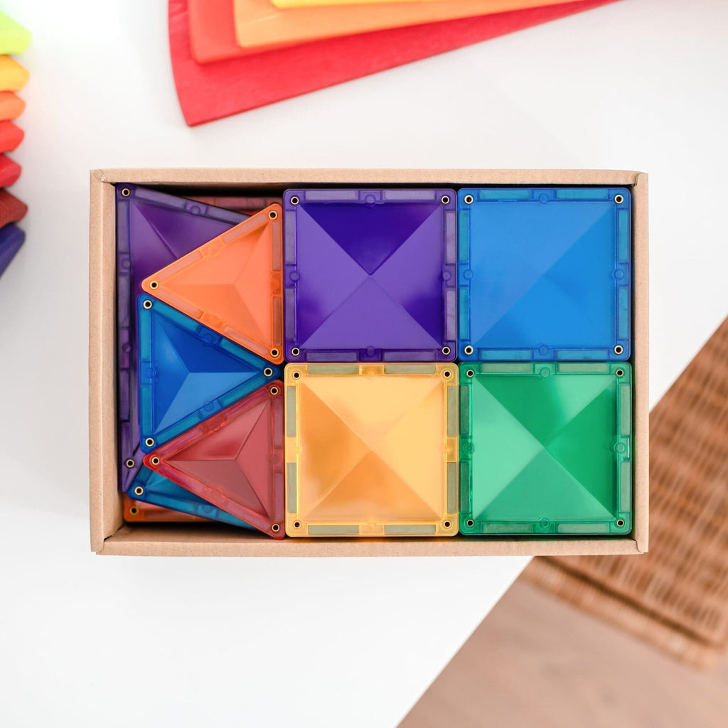 connetix magnetic tiles rainbow starter pack
