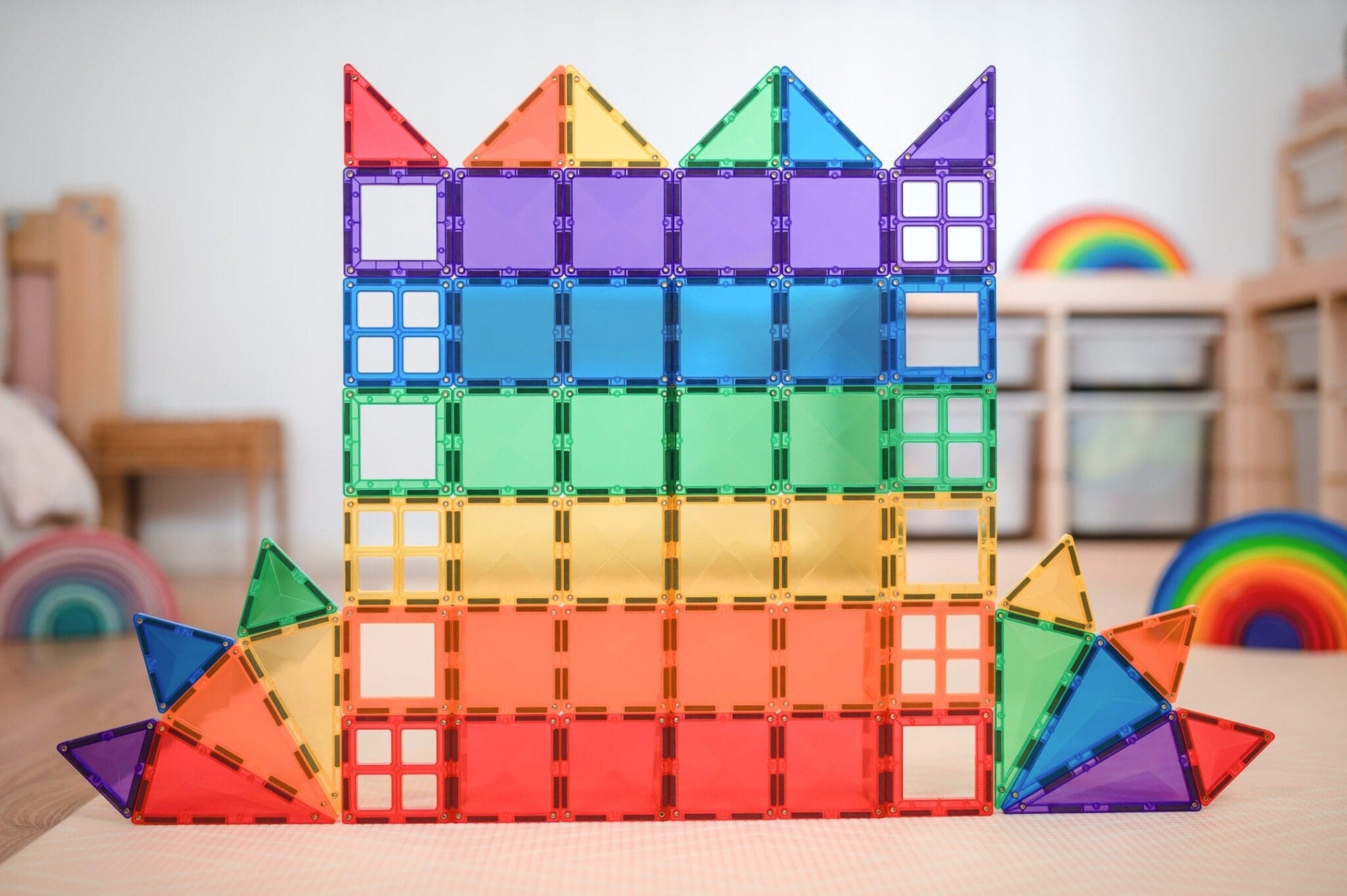 connetix magnetic tiles rainbow starter pack