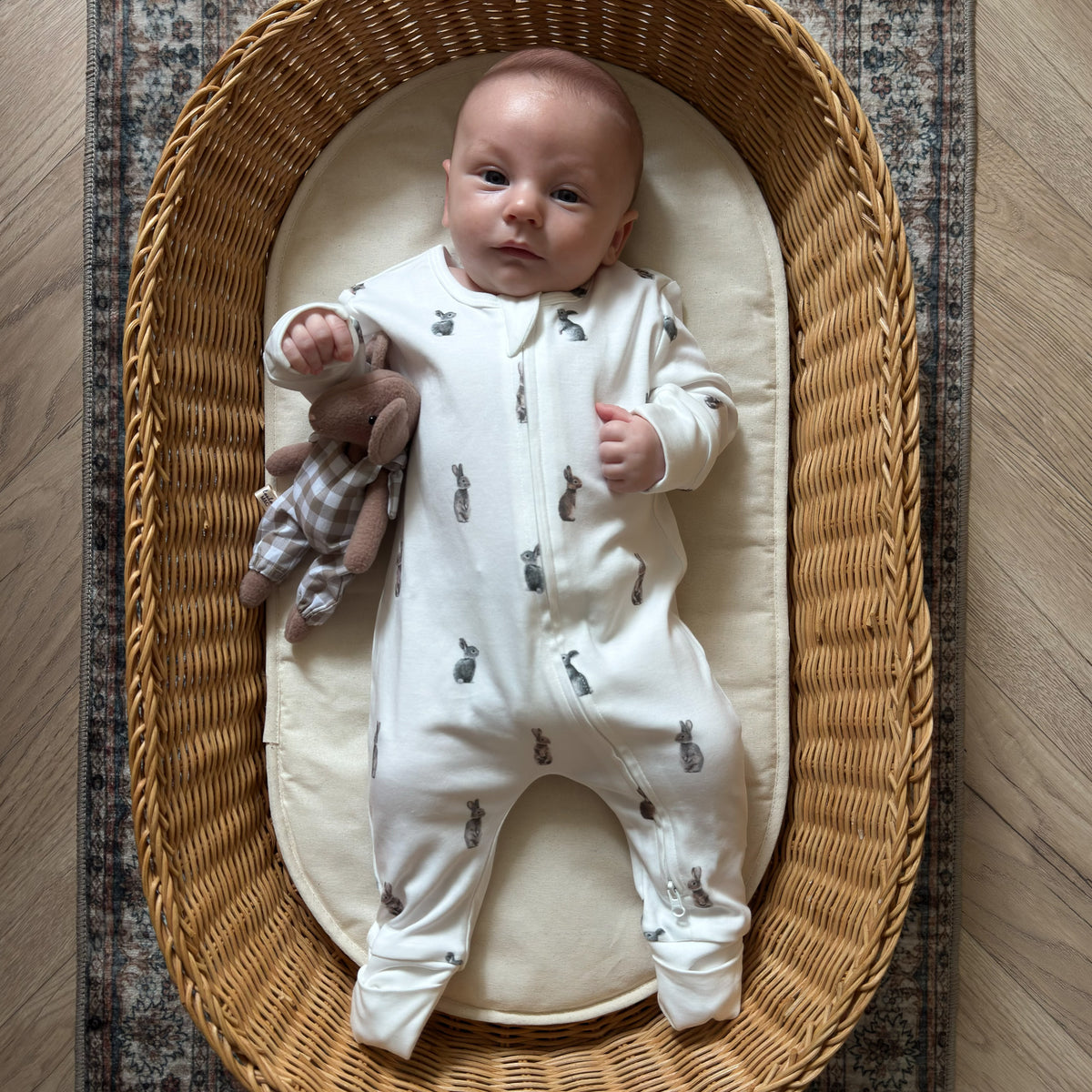 Fledge & Thread Onesie Zip Suit (Bunny)