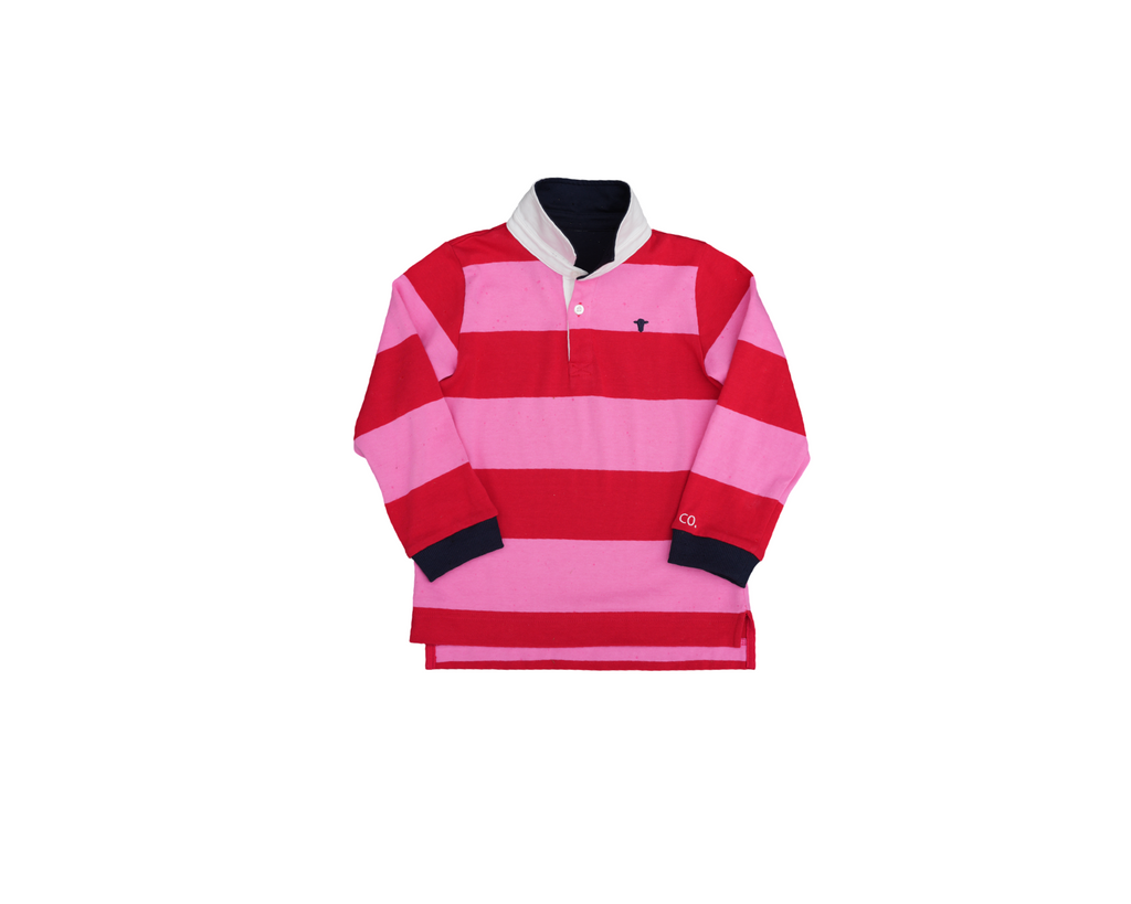 Jubee & Co Josie L/S Rugby Top (Red/Pink)