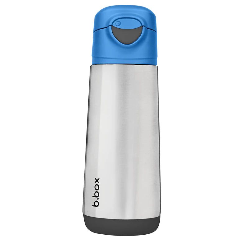 b.box Insulated Sport Spout Drink Bottle 500ml (Blue Slate)