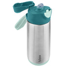 b.box Insulated Sport Spout Drink Bottle 500ml (Emerald Forest)