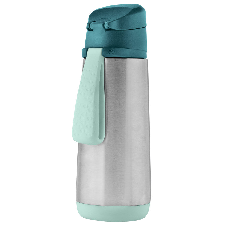 b.box Insulated Sport Spout Drink Bottle 500ml (Emerald Forest)