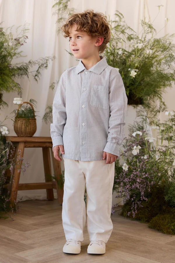 Jamie Kay Organic Cotton Isaiah Shirt (Harbour Stripe)