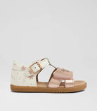 Bobux I Walk Haven Sandal (White-Rose Gold)