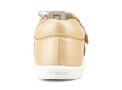 Bobux I Walk Mirror Sandal (Quickdry Pale Gold + Rose Gold Stripe)