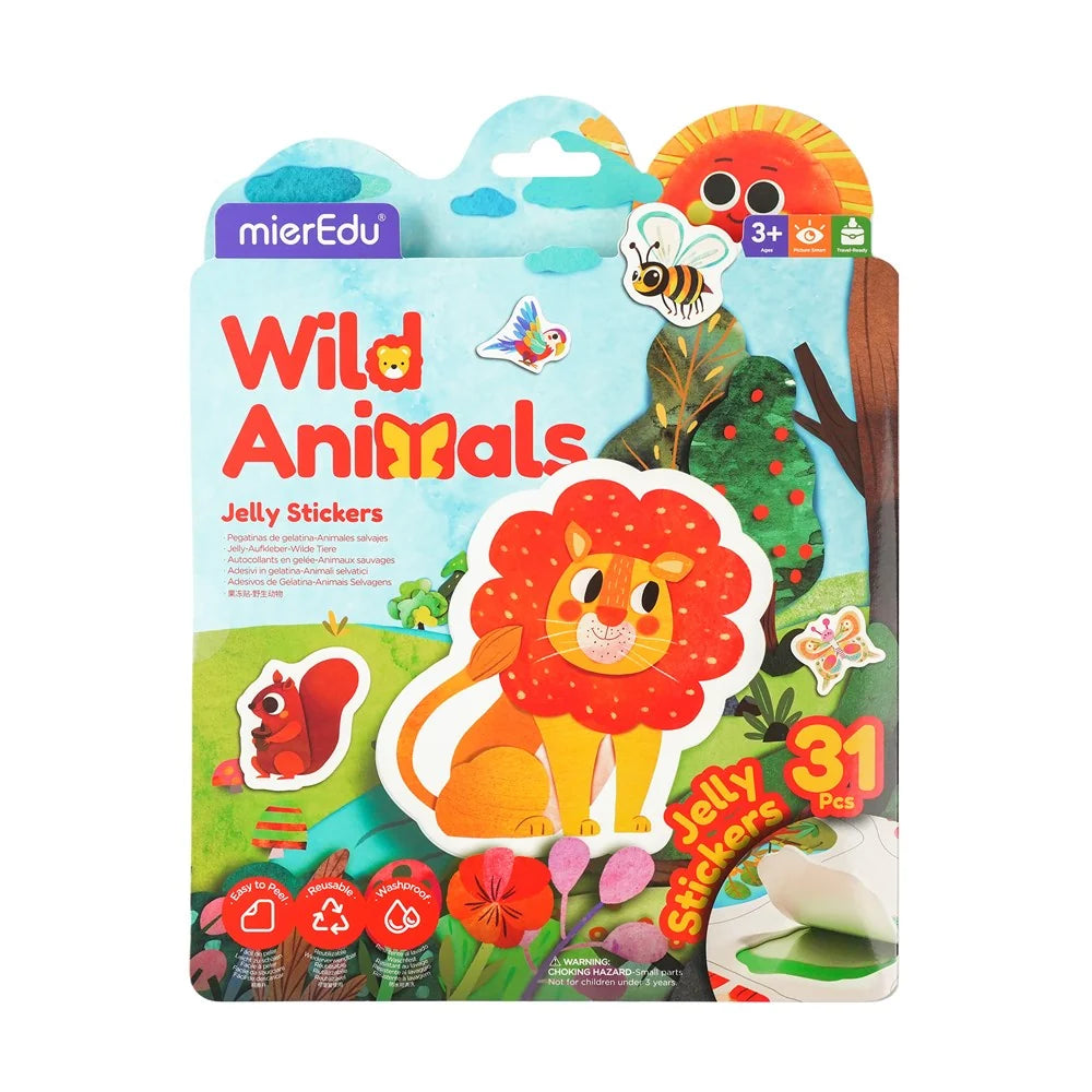 Mier Edu Jelly Stickers (Wild Animals)