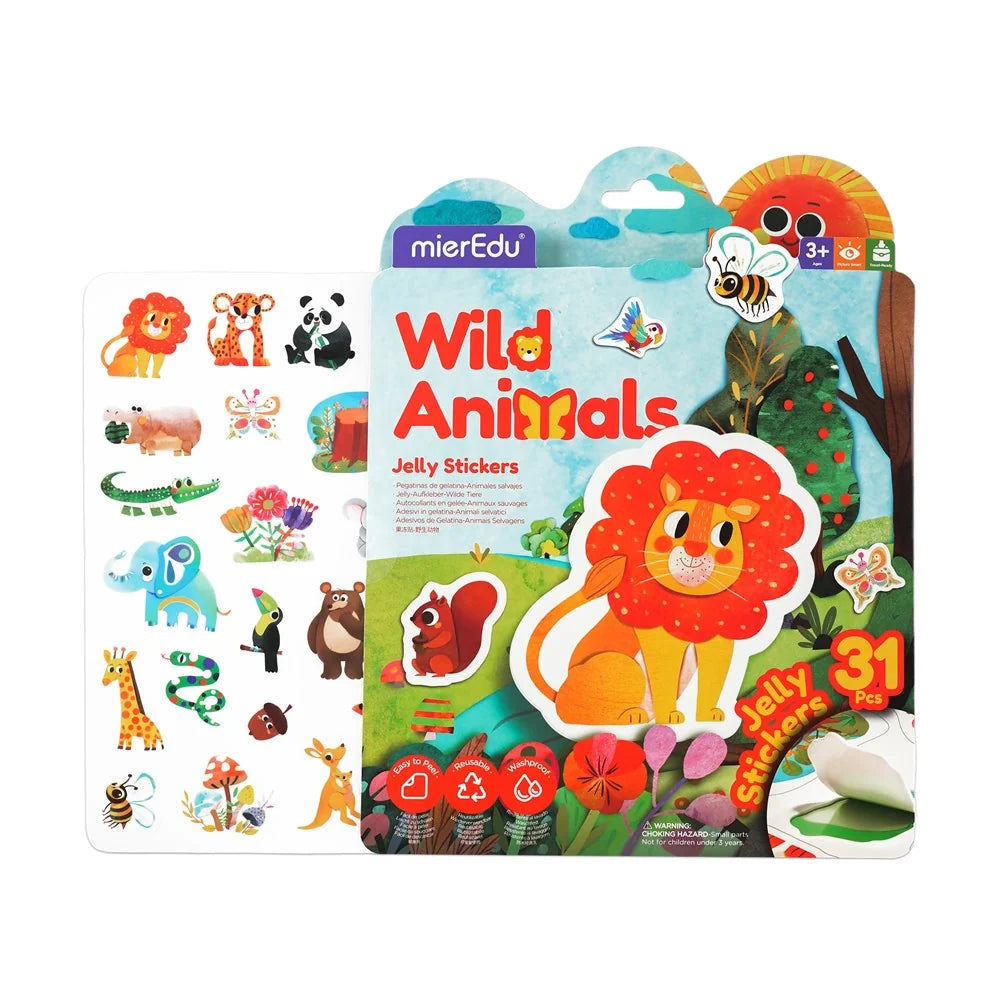 MierEdu Jelly Stickers (Wild Animals)