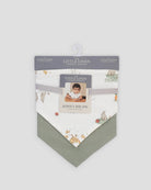 Little Linen Jersey Bib 2pk (Farmyard Lamb)