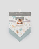 Little Linen Jersey Bib 2pk (Savanna Giraffe)