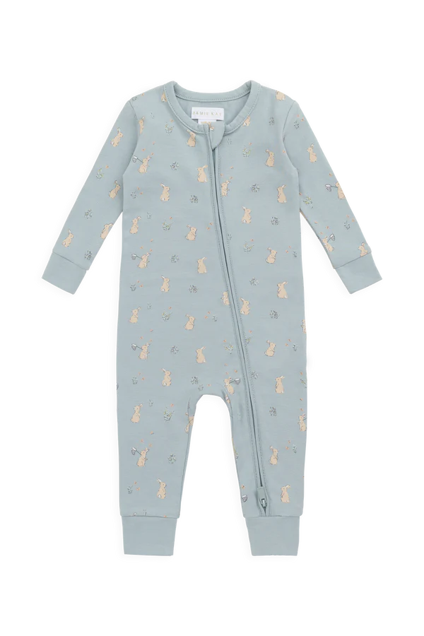 Jamie Kay Organic Cotton Frankie Onepiece (Lapin Jardin Blue)